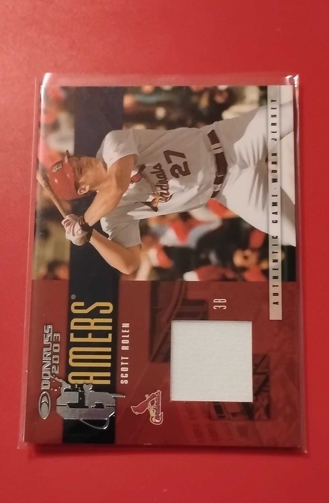 2003 Donruss - Gamers Scott Rolen #G-28 /500 (MEM) 2003 Donruss - Gamers Scott Rolen #G-28 /500 (MEM)