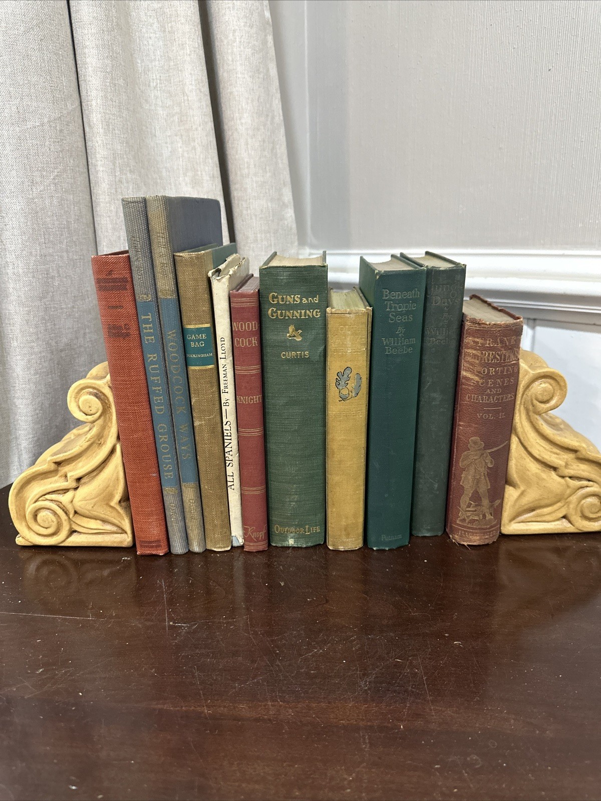 11 VTG Hunting Books Lot Frank Forester 1857 Woodcock 1st Ed Ruffed Grouse