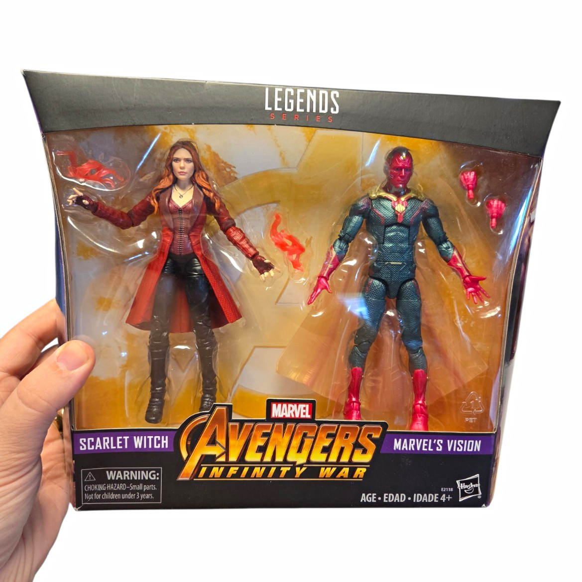 Hasbro Marvel Legends Avengers Infinity War Scarlet Witch & Vision Figure Set Hasbro Marvel Legends Avengers Infinity War Scarlet Witch & Vision Figure Set
