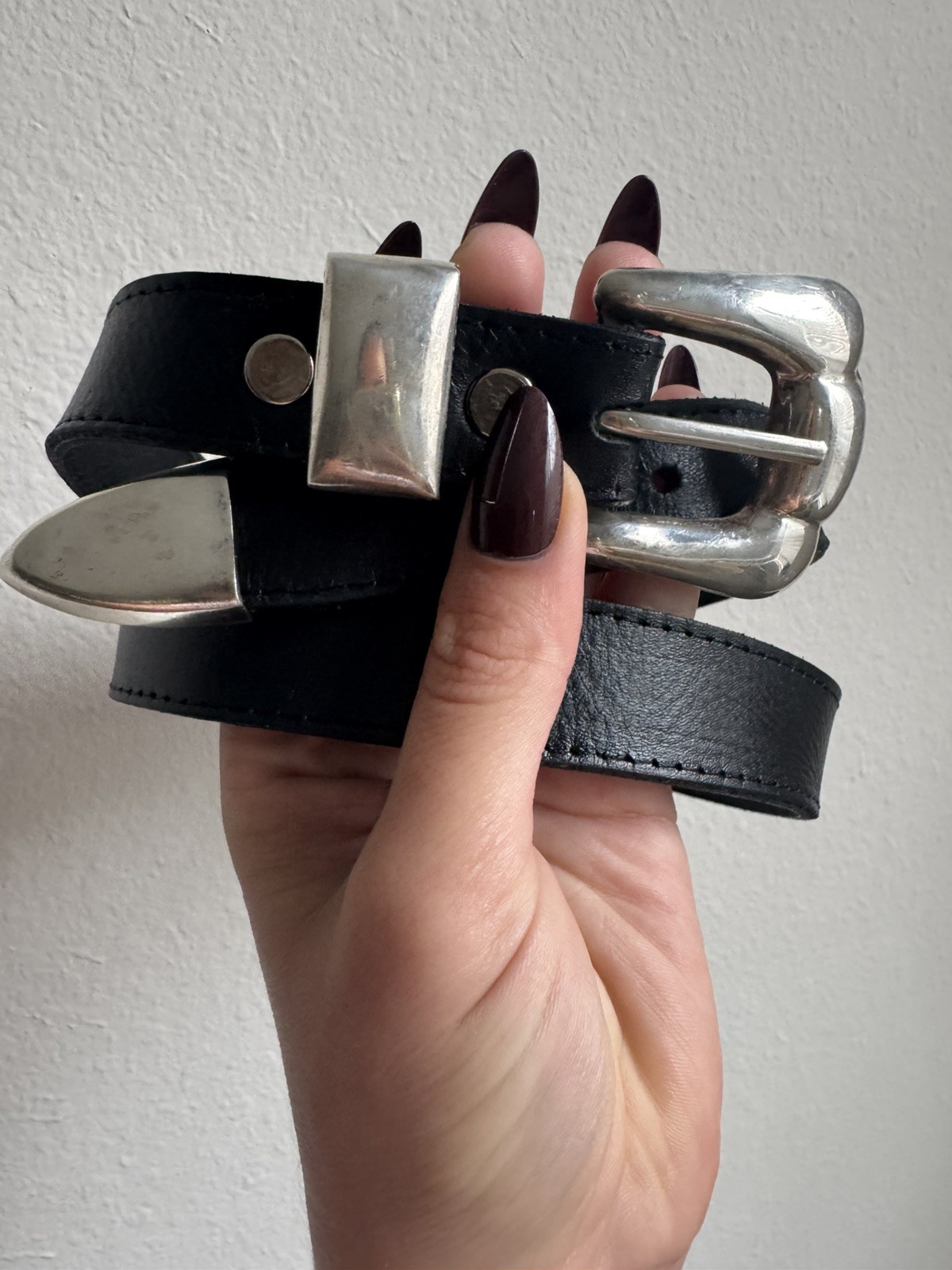 Vintage Taxco Mexico Sterling Silver 925 Western Belt 