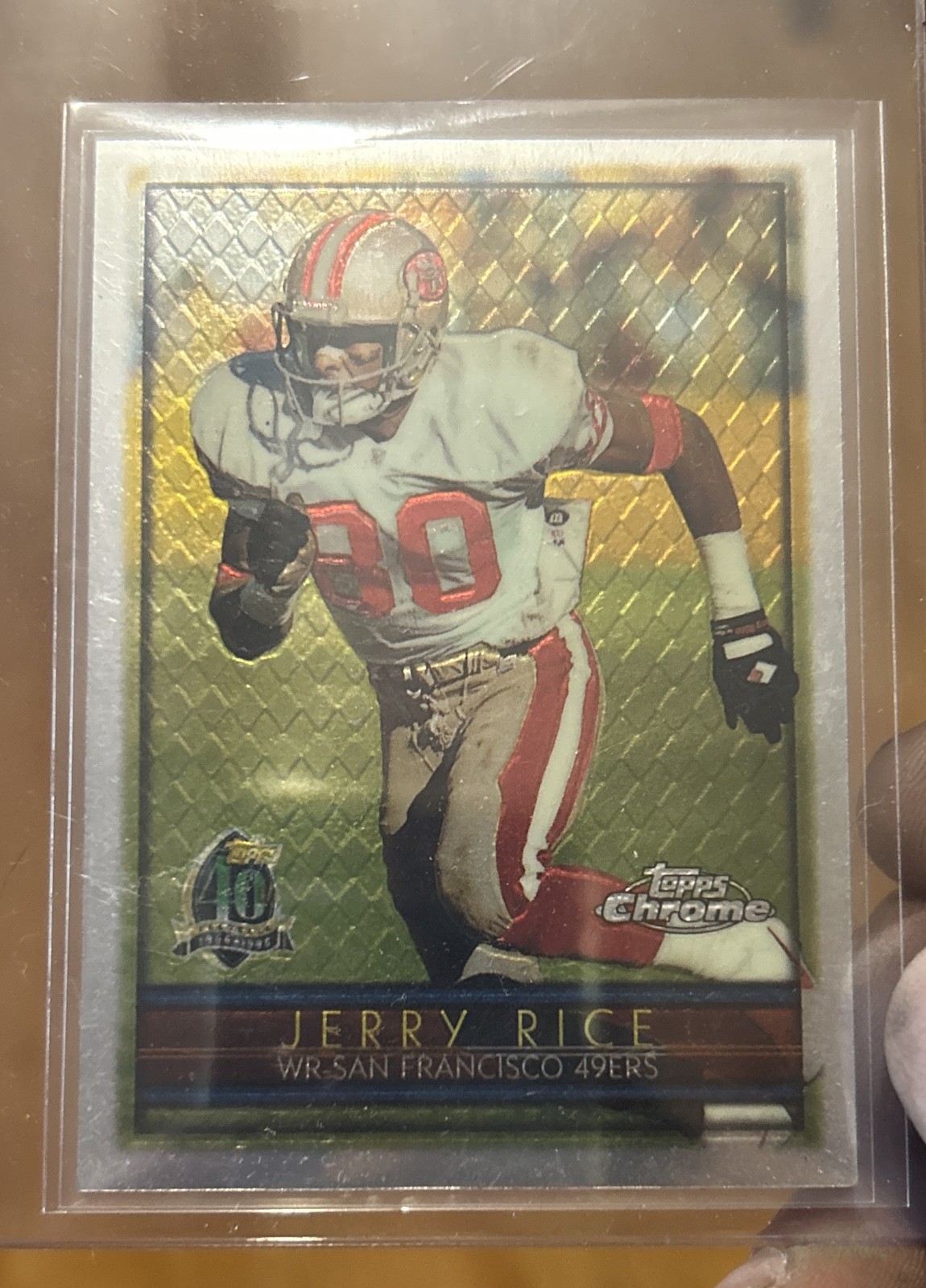 1996 Topps Chrome - Jerry Rice #98 Refractor 1996 Topps Chrome - Jerry Rice #98 Refractor