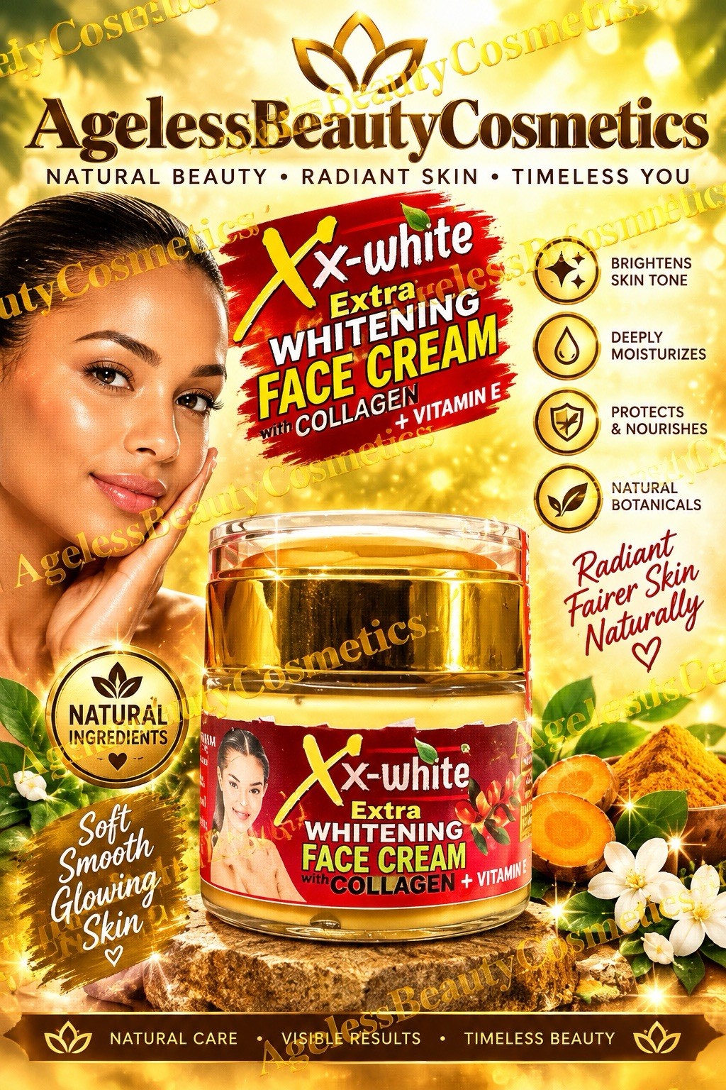 Xx-White Extra Whitening Face Cream With Collagen & Vitamin 7 days 💯 50g