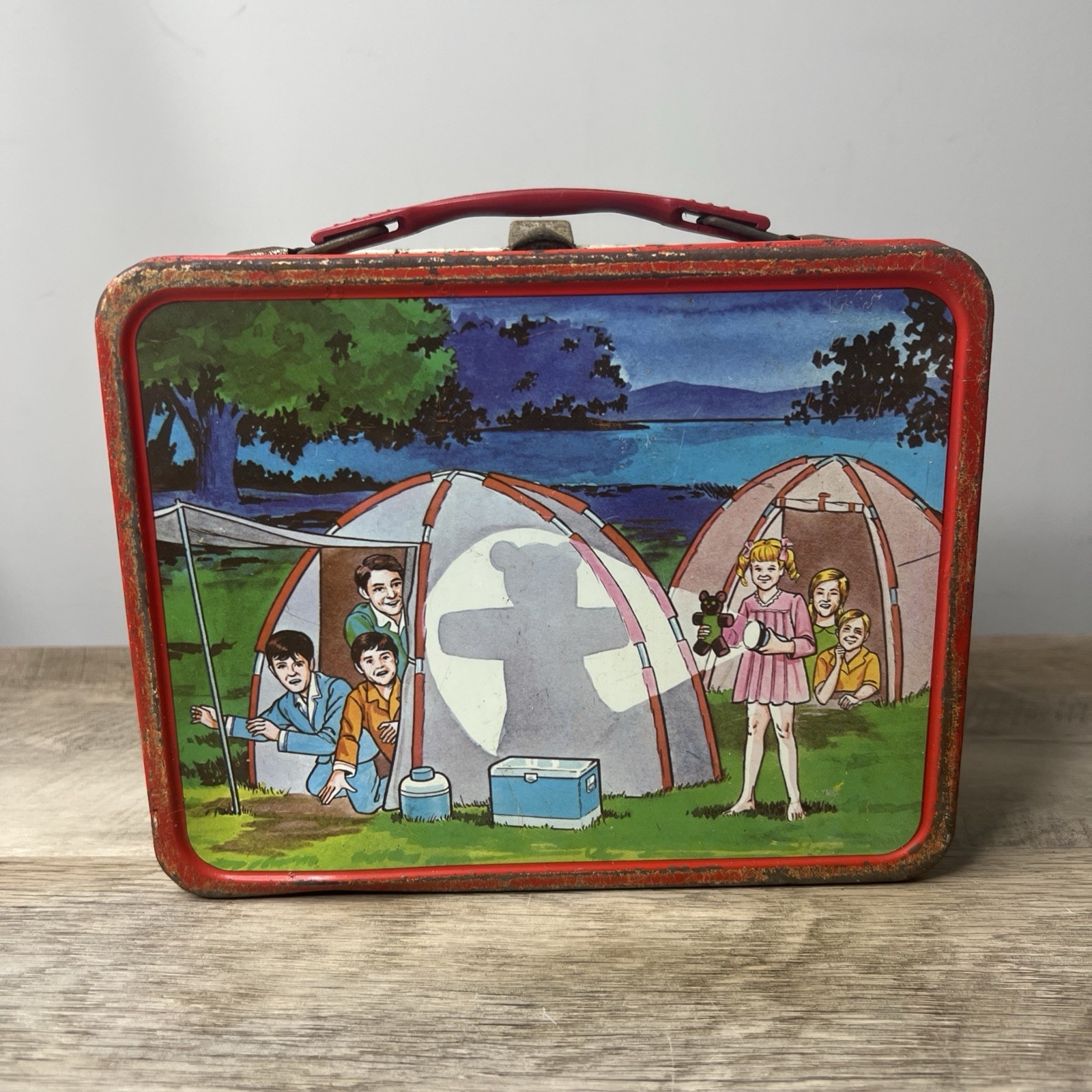 Vintage 1970 The Brady Bunch Metal Lunchbox King-Seeley Thermos Co. No Thermos Vintage 1970 The Brady Bunch Metal Lunchbox King-Seeley Thermos Co. No Thermos