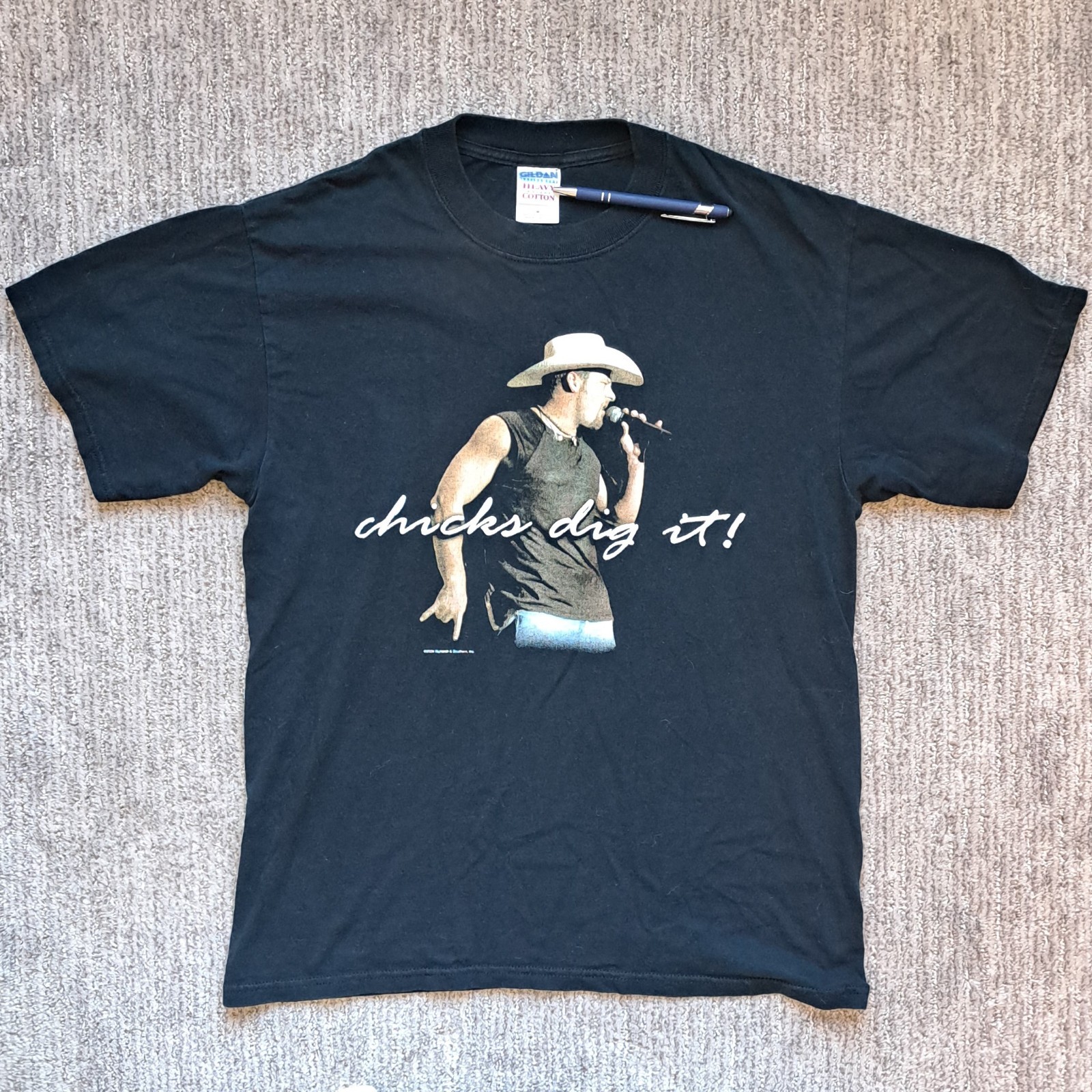 Vintage Chris Cagle Chicks Dig It Double Sided Concert Tour Shirt Medium Y2K 🎸