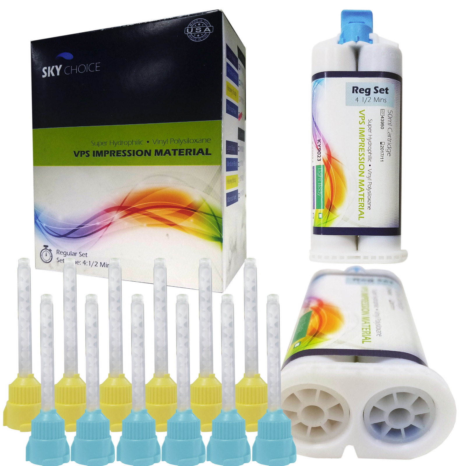 REGULAR SET Heavy Medium Light Body Material Dental Impression VPS up to66x 50ml