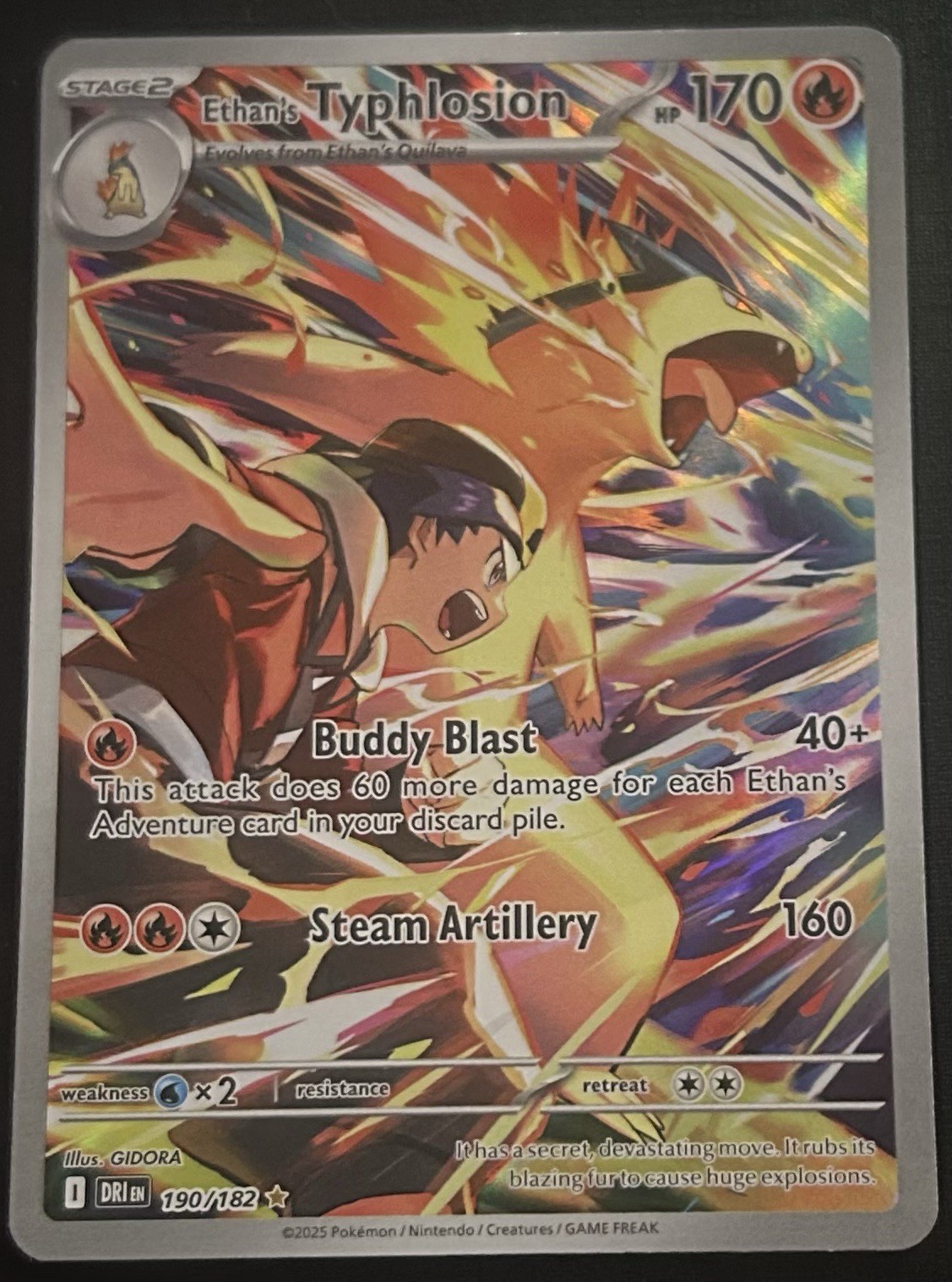 Ethan\'s Typhlosion 190/182 Sv10: Destined Rivals Holo Ethan\'s Typhlosion 190/182 Sv10: Destined Rivals Holo