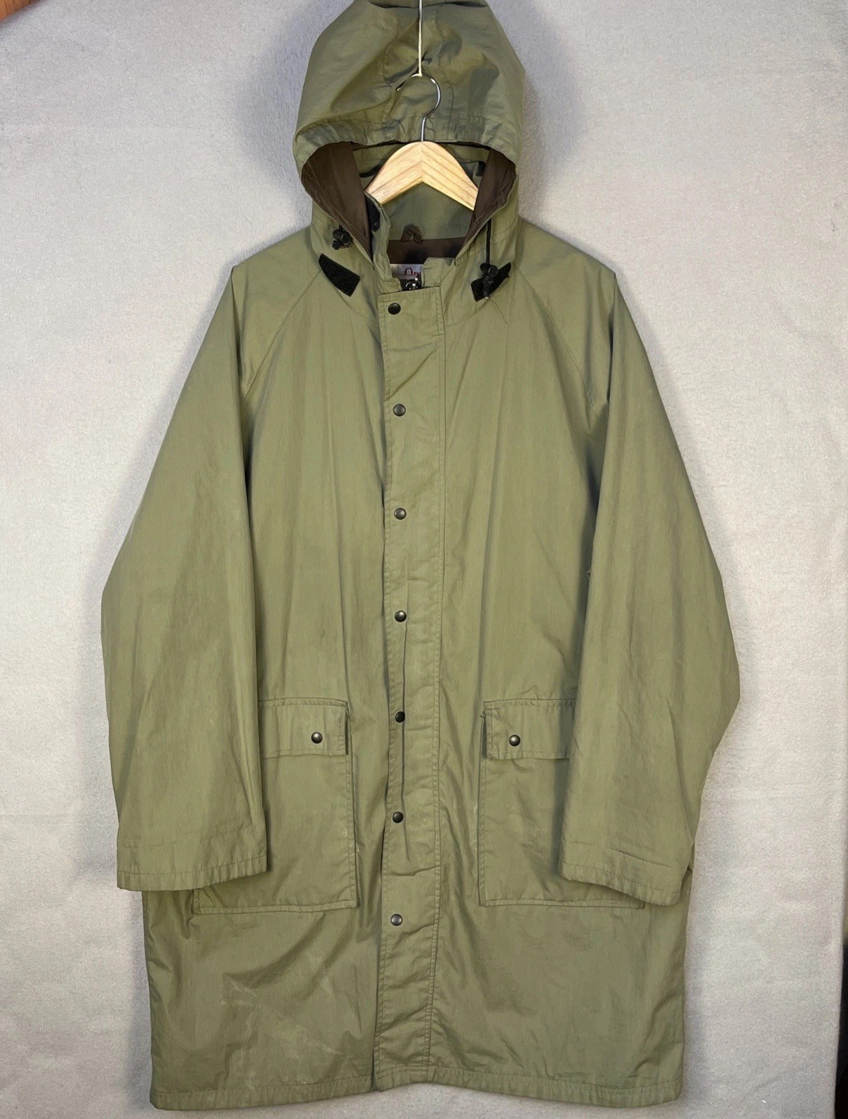 VTG Orvis Gore-Tex Hooded Field Parka Jacket Mens XXL Olive Green Outdoor Gorp