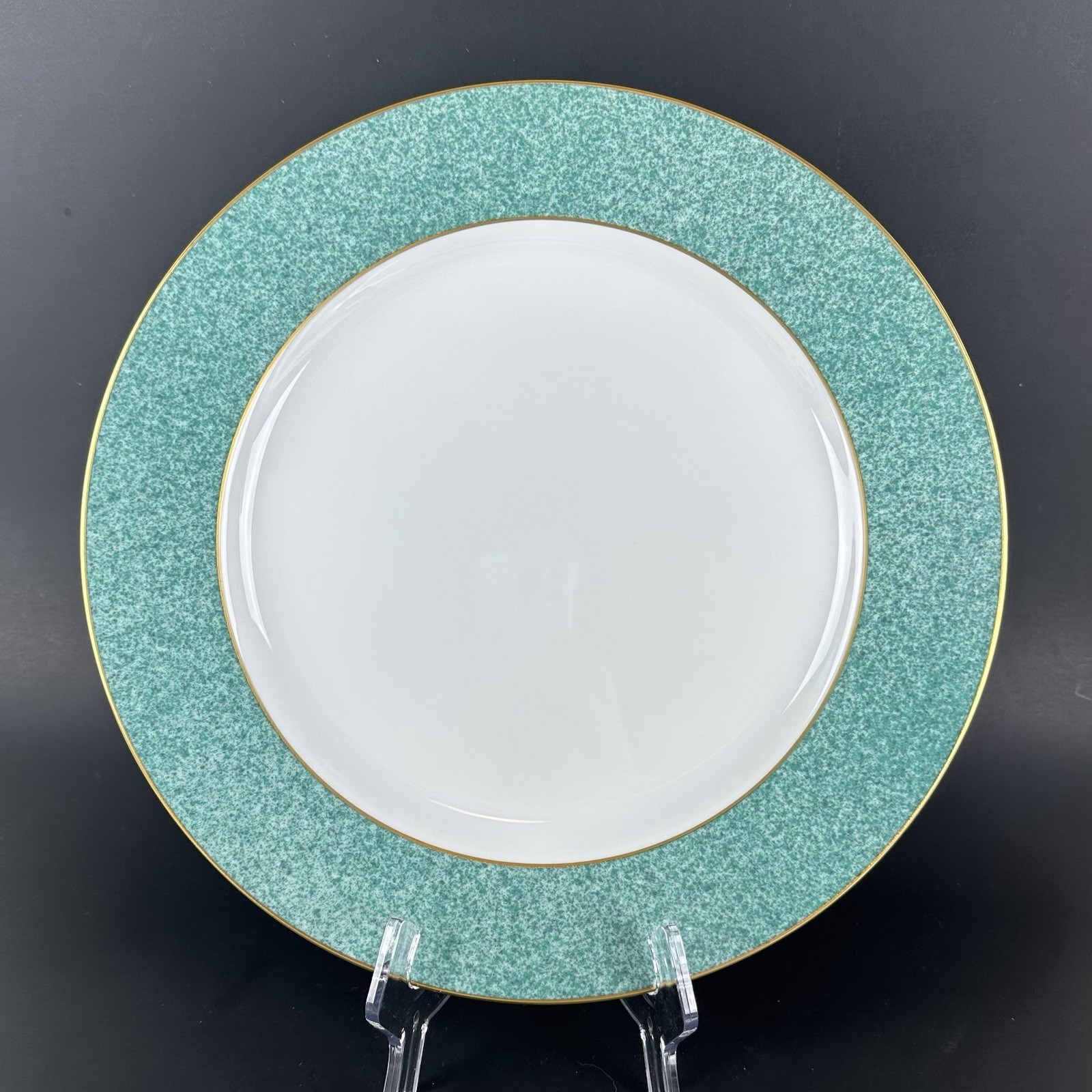 Bernardaud Limoges France Granite Green 11.5\ Bernardaud Limoges France Granite Green 11.5\