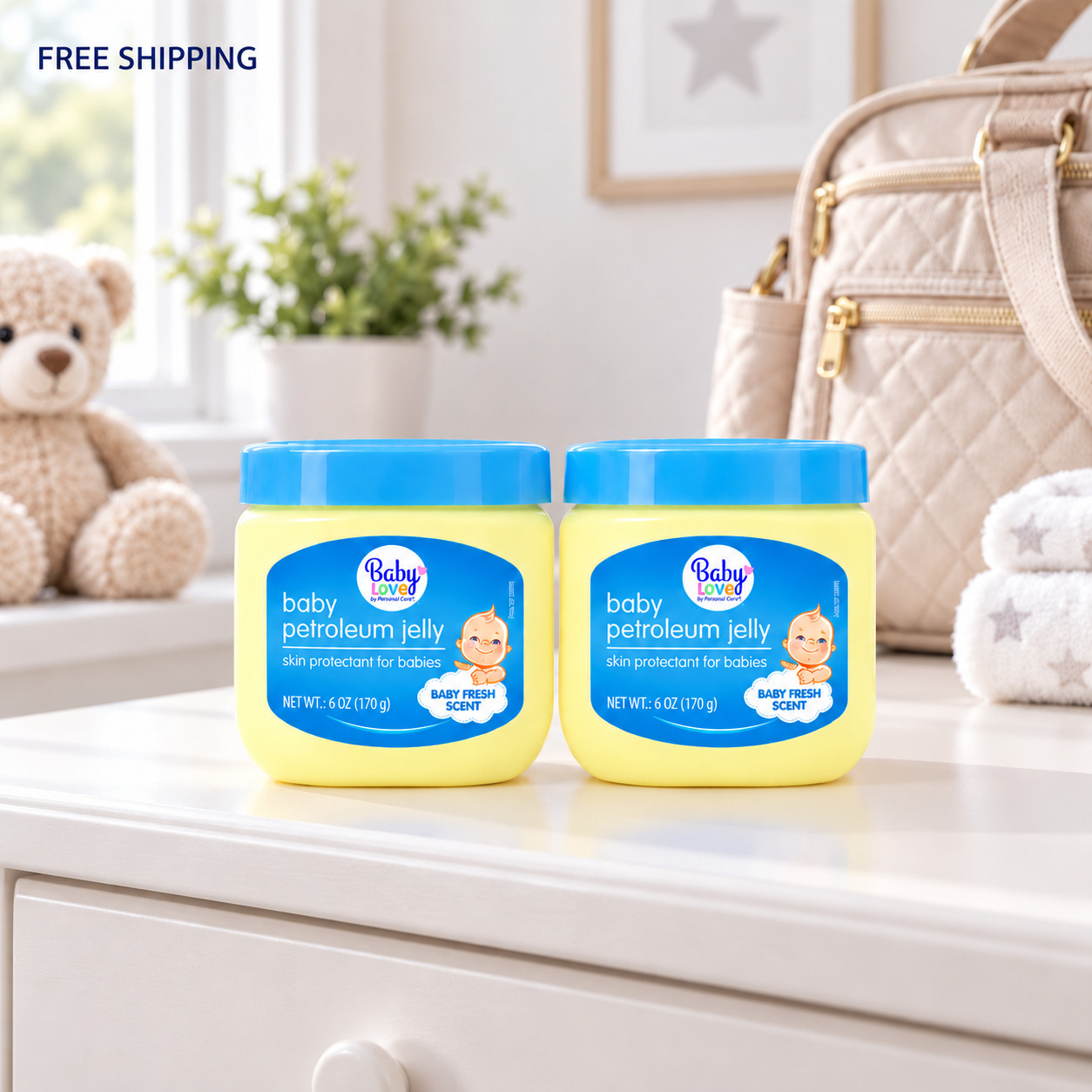 Baby Love Petroleum Jelly Baby Skin Protectant Baby Fresh Scent 6 oz (2 Pack) Baby Love Petroleum Jelly Baby Skin Protectant Baby Fresh Scent 6 oz (2 Pack)