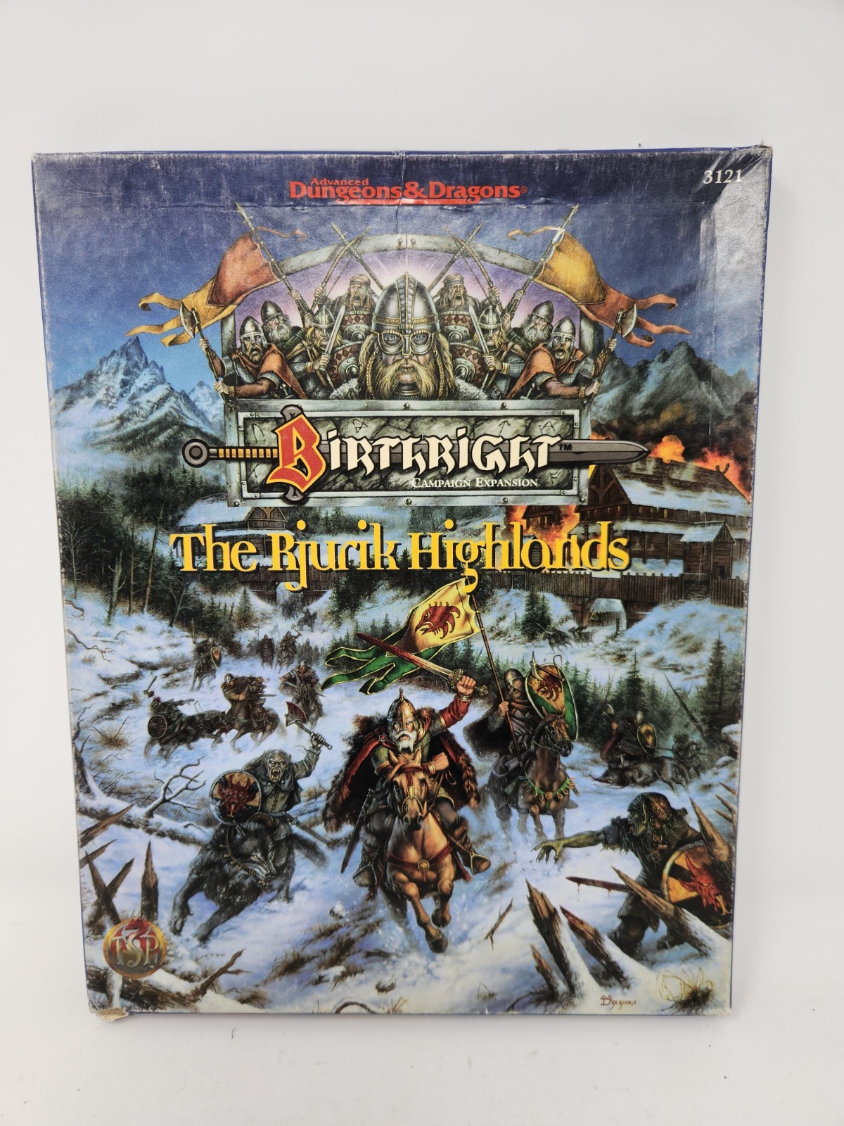 TSR 3121 Birthright The Rjurik Highlands Dungeons and Dragons Boxed Incomplete