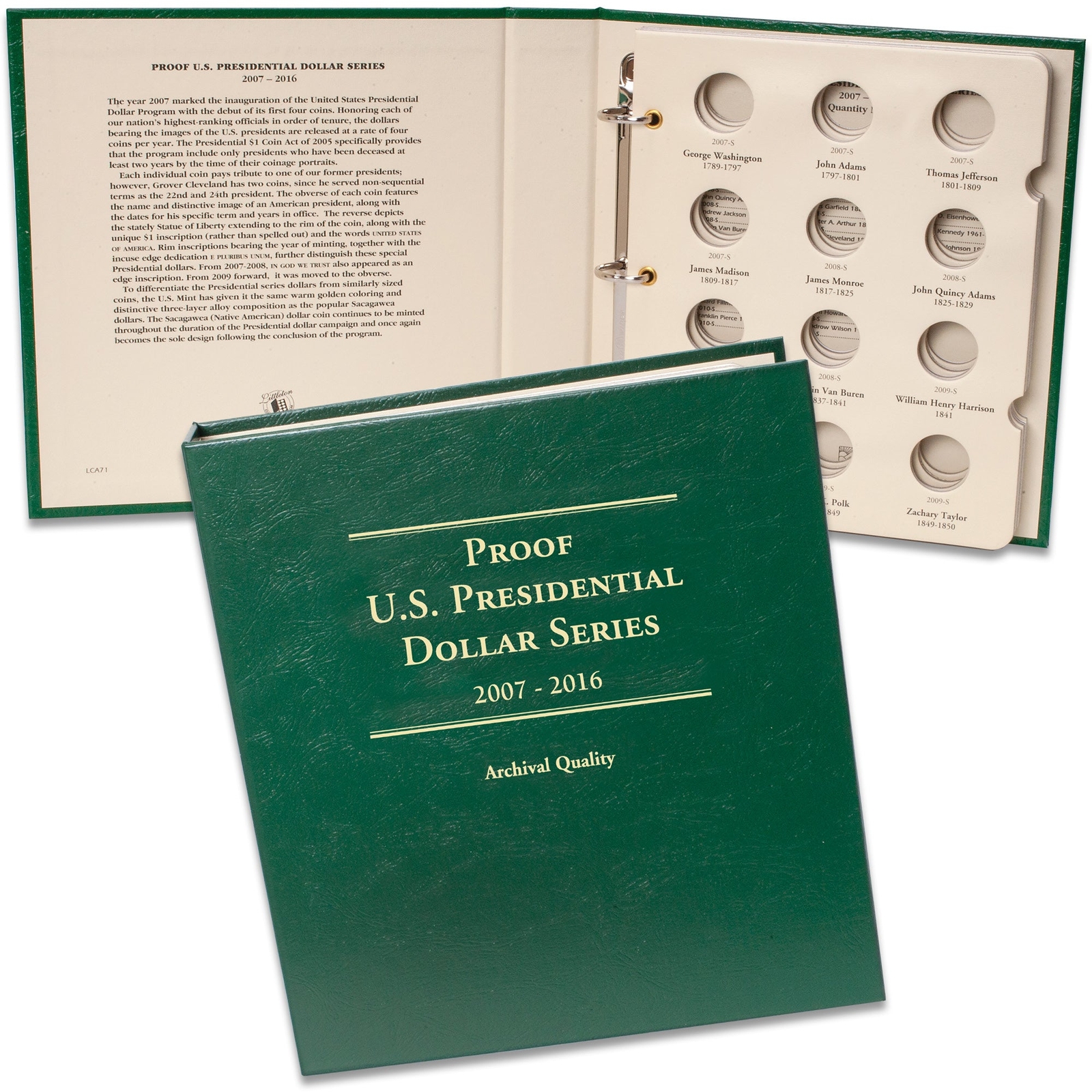 2007-2016 Presidential Dollar Proof Album 2007-2016 Presidential Dollar Proof Album