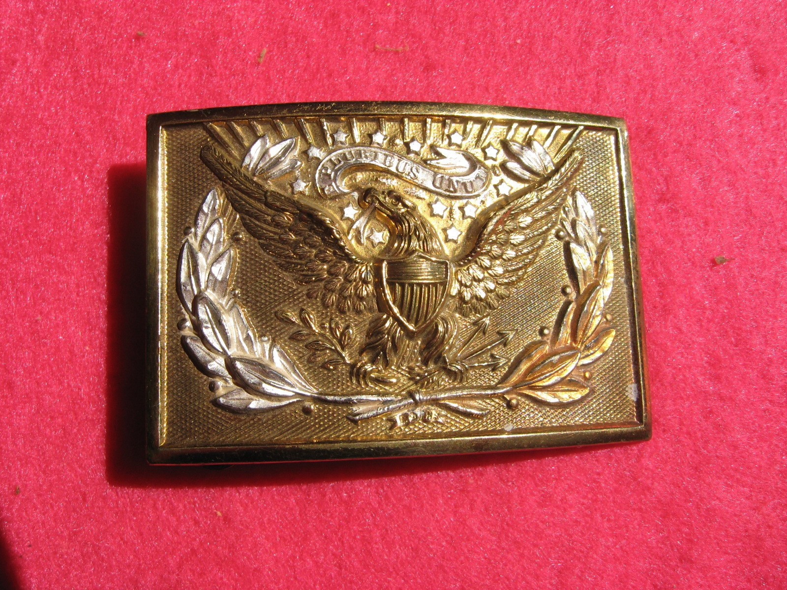 Original INDIAN WAR BRASS WAIST BELT BUCKLE 1874 PATTERN ca. 1890