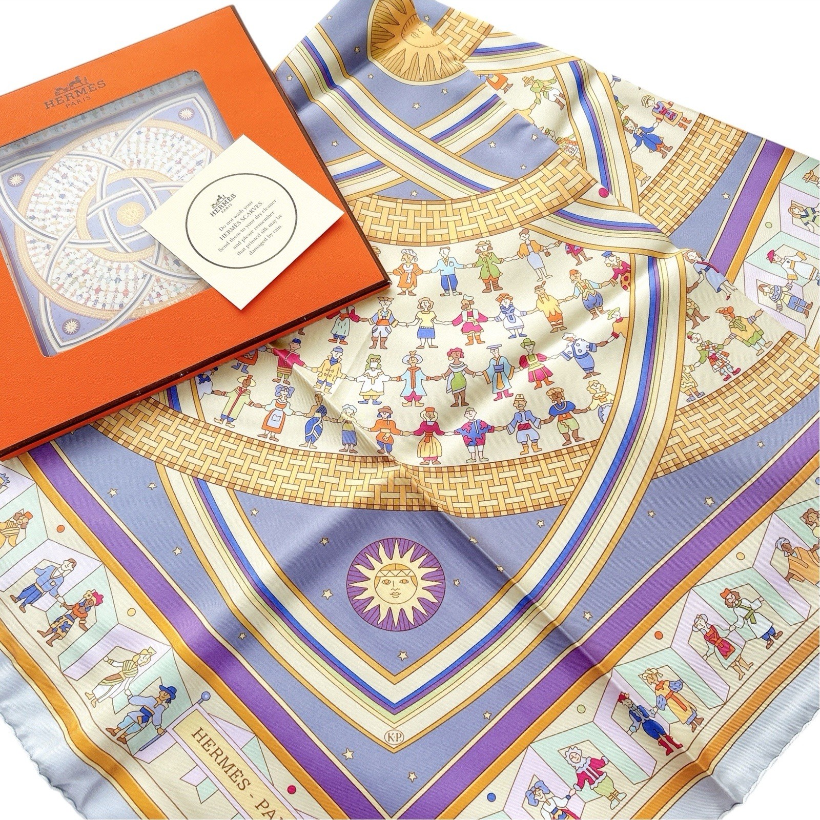 VTG HERMES Carre 90 Silk Scarf \