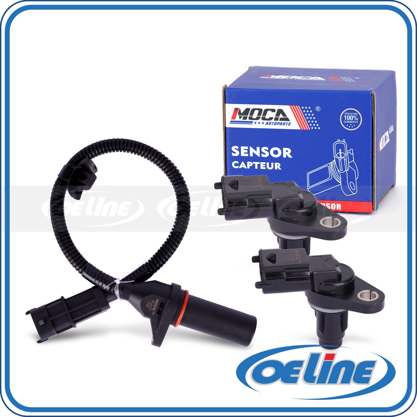 2x Camshaft & 1x Crankshaft Position Sensor for Hyundai Accent Kia Rio Soul 1.6L