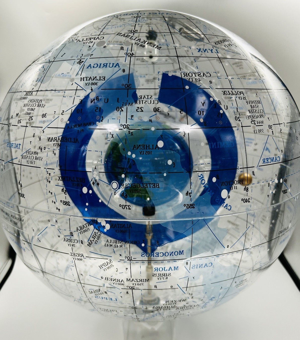 Rare VTG Spherical Concepts STARSHIP EARTH  Sphere Globe 2003 Lucite No Stand