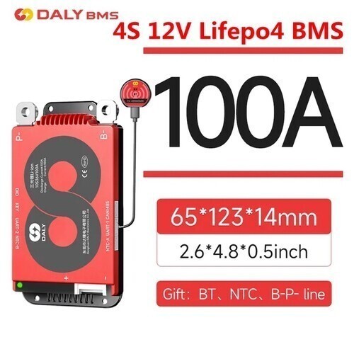 Daly Smart BMS 4S-16S 12V-60V 100A-250A Li-ion LiFePo4 Battery W/Bluetooth lot Daly Smart BMS 4S-16S 12V-60V 100A-250A Li-ion LiFePo4 Battery W/Bluetooth lot