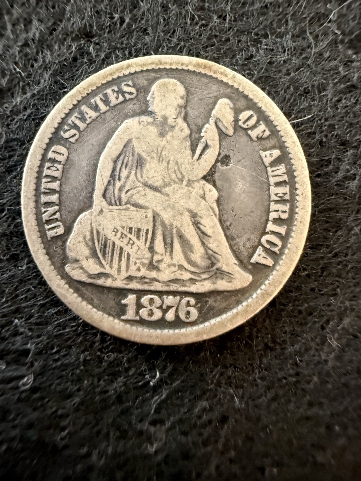 1876-CC Seated Liberty Silver Dime 1876-CC Seated Liberty Silver Dime