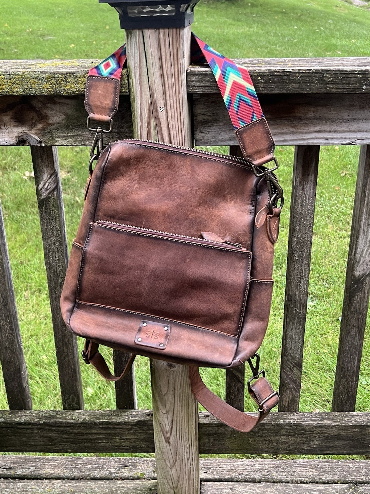 STS Ranchwear Baroness Basic Bliss Full Grain Leather Backpack $270 Retail