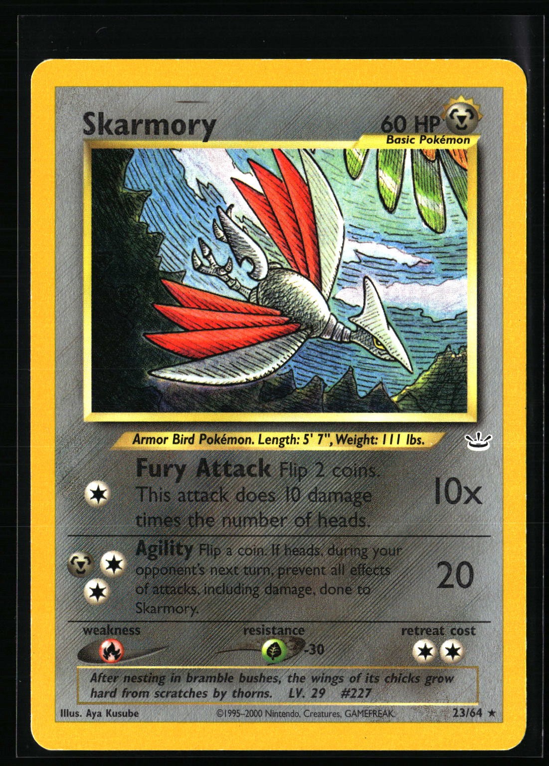 Skarmory Neo Revelation #23/64 Rare