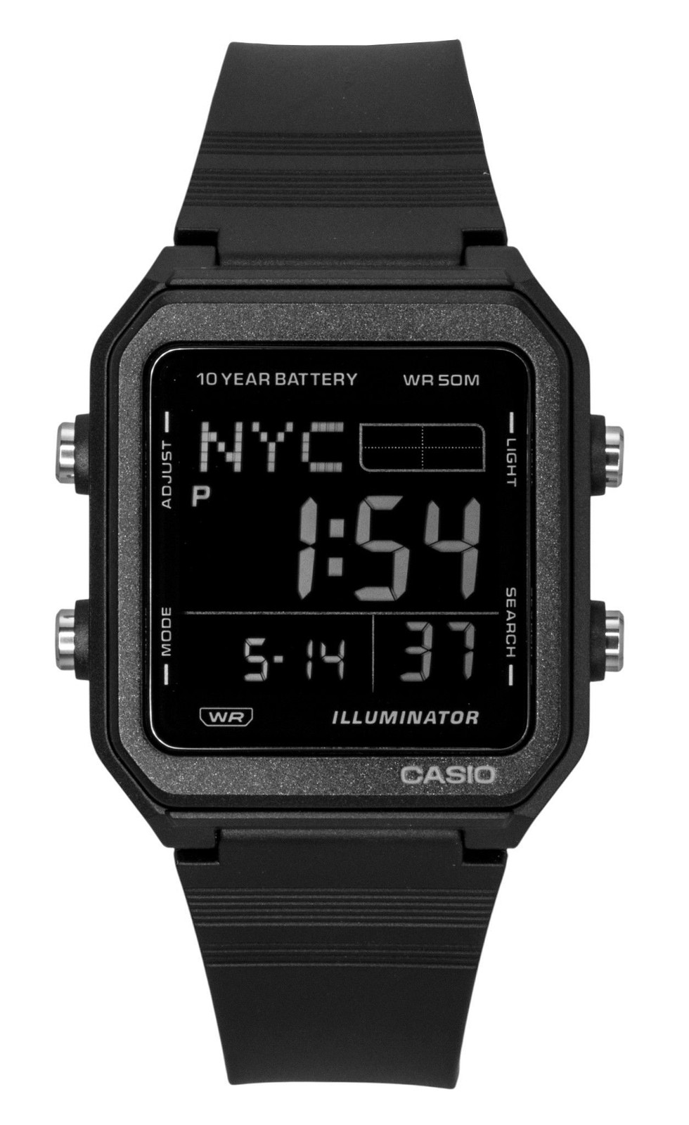 Casio Digital Resin Strap Black Dial Quartz Casual W-221H-1BV Unisex Watch