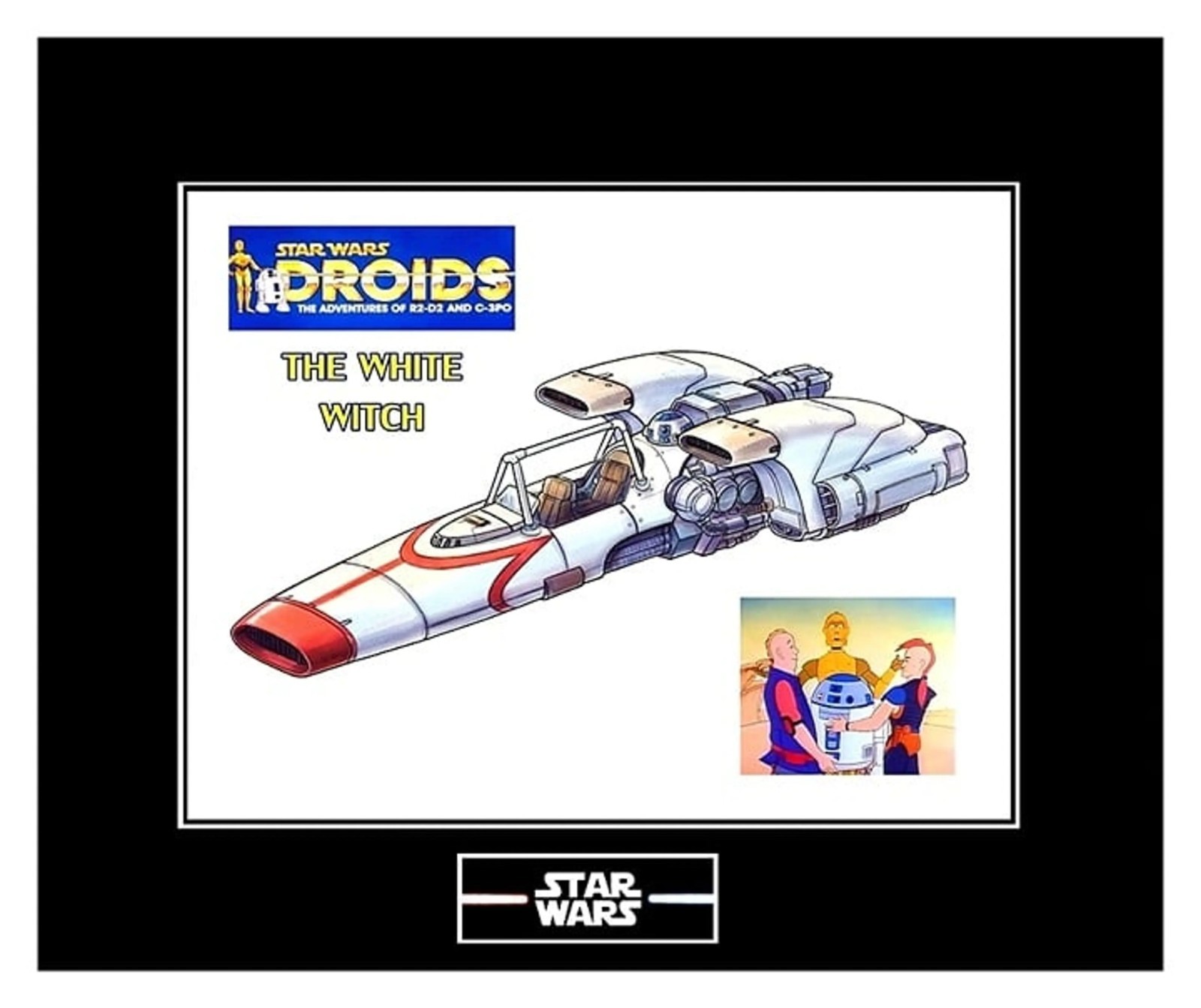 STAR WARS DROIDS WHITE WITCH CUSTOM VEHICLE 3.75\