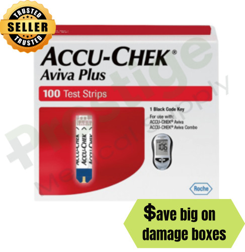 Accu-Chek Aviva Plus 100 Test Strips  **USA SELLER** *Free Shipping