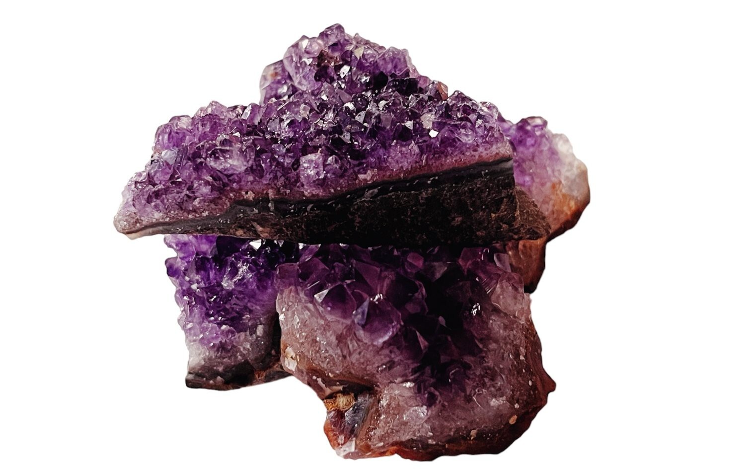 Raw Amethyst Powerful Stone Natural Mental Health Stress Relief Healing Crystal