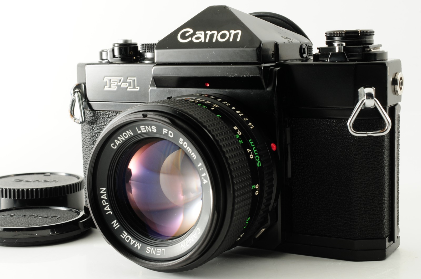 Read [ NEAR MINT ] Canon F-1 Early NEW FD NFD 50mm F1.4 SLR 35mm From JAPAN
