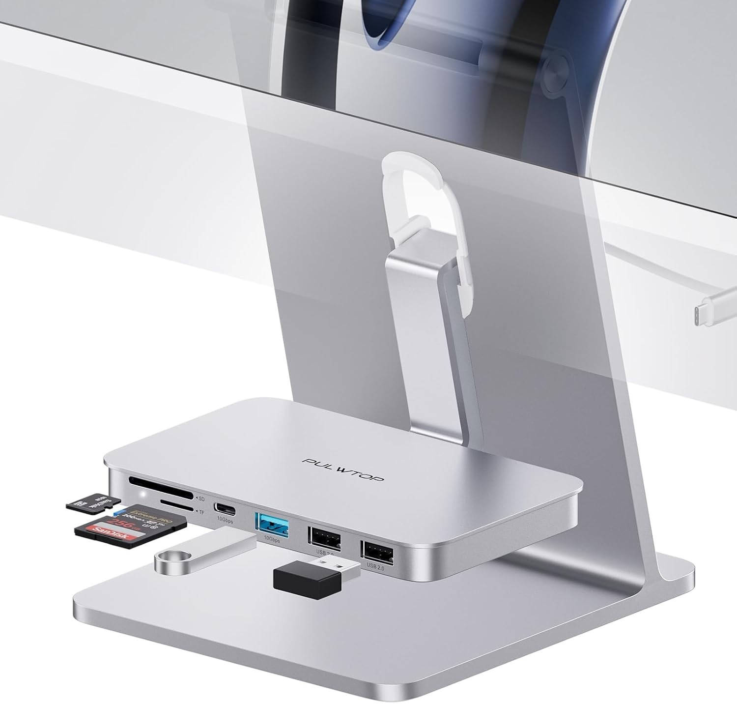 iMac Accessories for iMac 2021/2023/2024,USB C Hub for iMac for M1/M3/M4