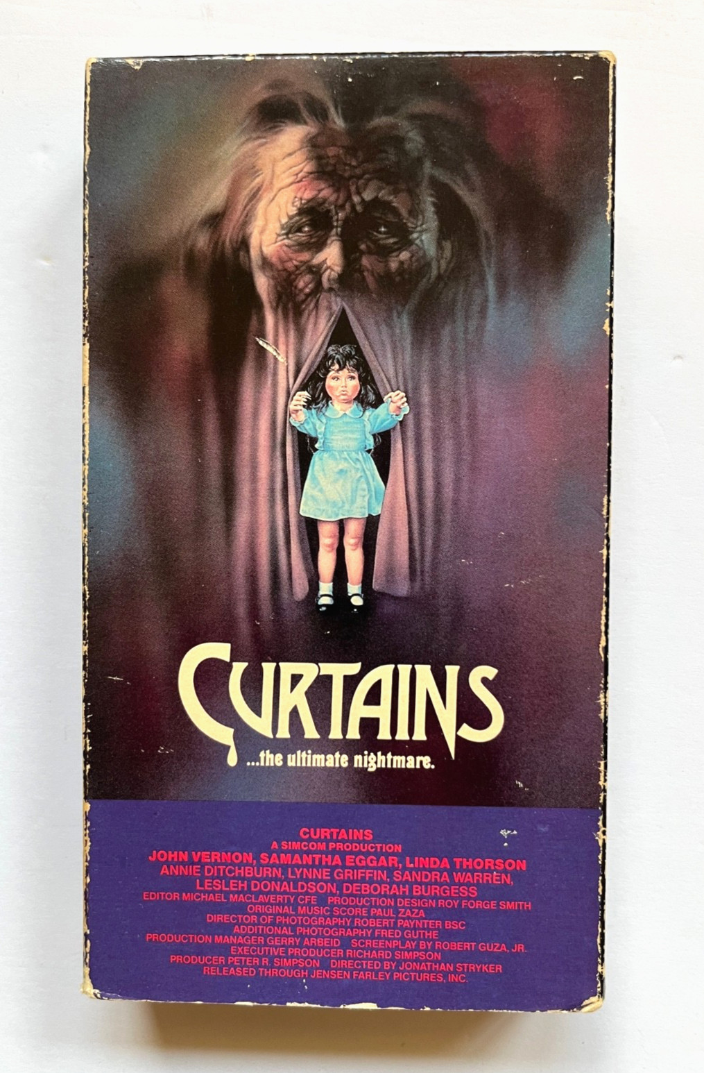 Curtains The Ultimate Nightmare Vintage 1983 Horror VHS Rare Curtains The Ultimate Nightmare Vintage 1983 Horror VHS Rare