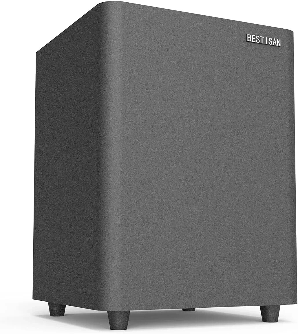 BESTISAN 6.5’’ Powered Home Audio Subwoofer with Deep Bass in Compact Design BLK BESTISAN 6.5’’ Powered Home Audio Subwoofer with Deep Bass in Compact Design BLK