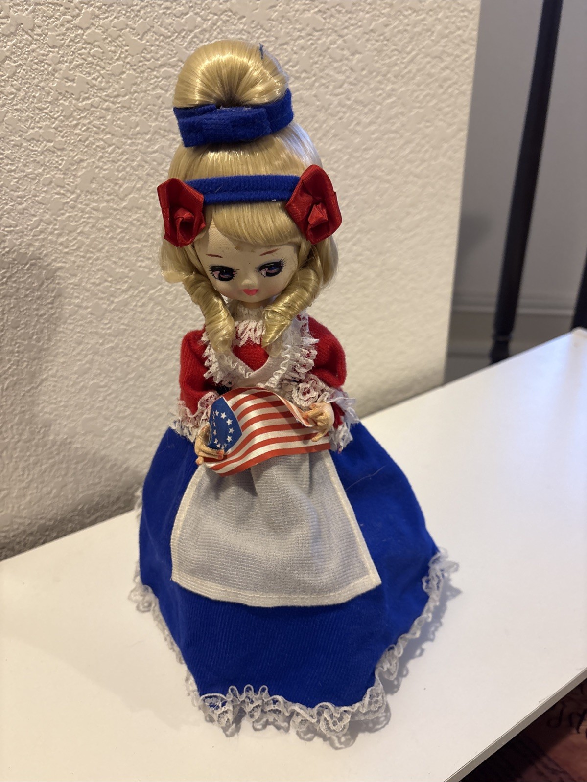 Vintage Miss American July Limited Edition Doll with Stand Vintage Miss American July Limited Edition Doll with Stand