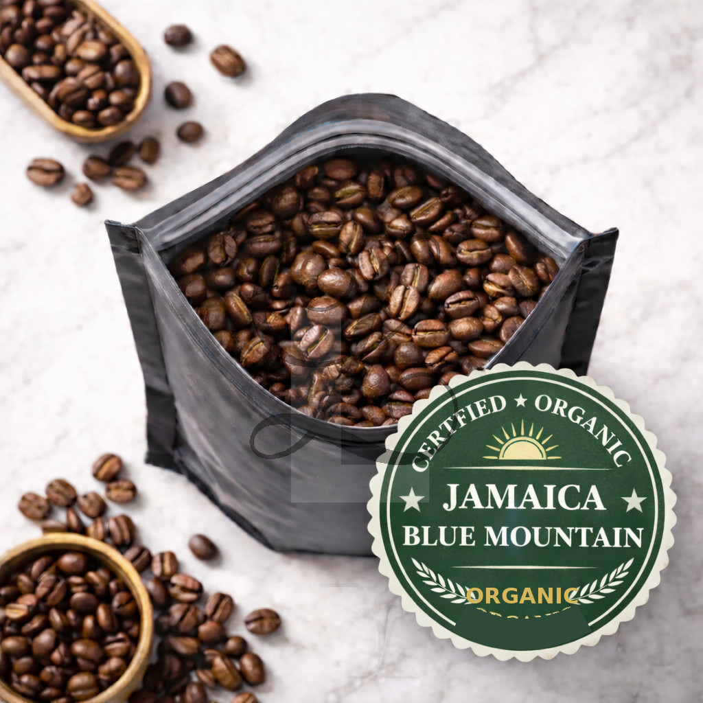 Jamaica Blue Mountain Coffee | 100% Organic | 20 x 1 lb Bags | Green or Roasted