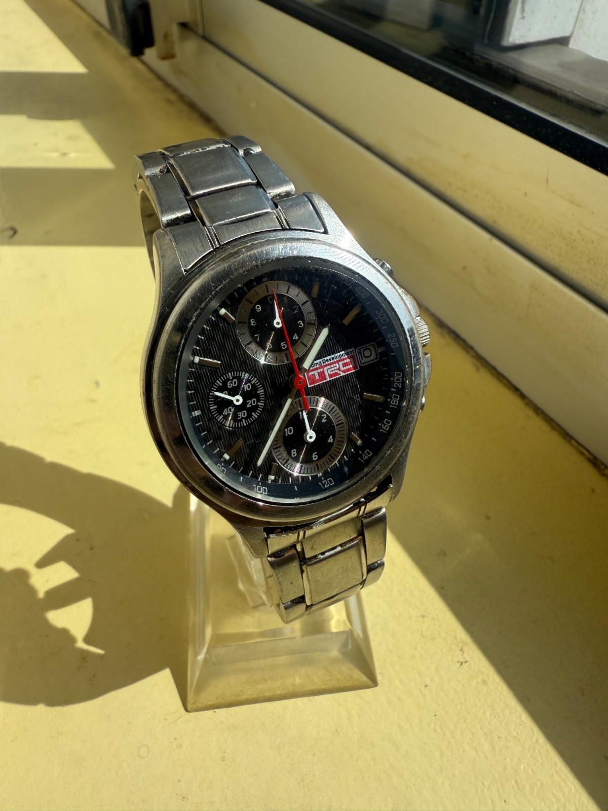 TRD CARBON FACE WRIST WATCH CHRONOGRAPH TOMS SUPRA AE86 CELICA CHASER JACKET JDM TRD CARBON FACE WRIST WATCH CHRONOGRAPH TOMS SUPRA AE86 CELICA CHASER JACKET JDM