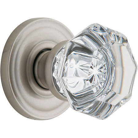 Baldwin 5080150MR  Pair of Fillmore Estate Door Knobs without Rosettes, Satin Ni