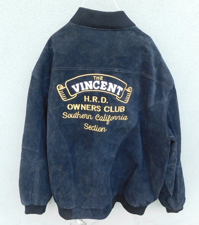 VINTAGE VINCENT MOTORCYCLE HRD OWNERS CLUB JACKET SOUTHERN CALIFORNIA SECTION VINTAGE VINCENT MOTORCYCLE HRD OWNERS CLUB JACKET SOUTHERN CALIFORNIA SECTION