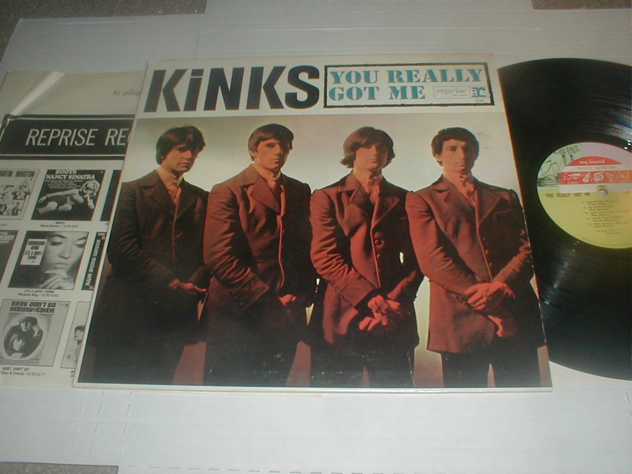 KINKS Really Got Me MONO Reprise LP \'64 British Invasion Blues Rock STOP SOBBING
