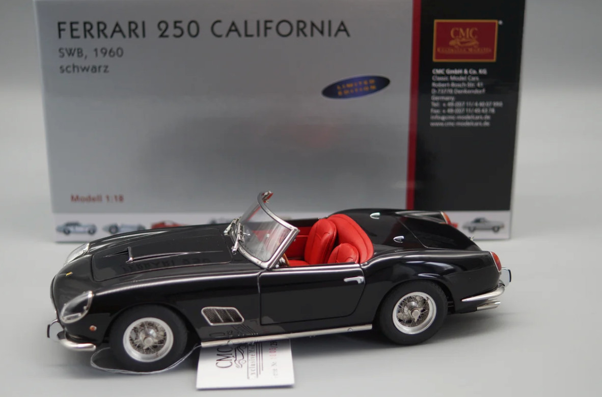 1/18 CMC Ferrari 250 California SWB Spider  from 1960 in Black M-094  TL105