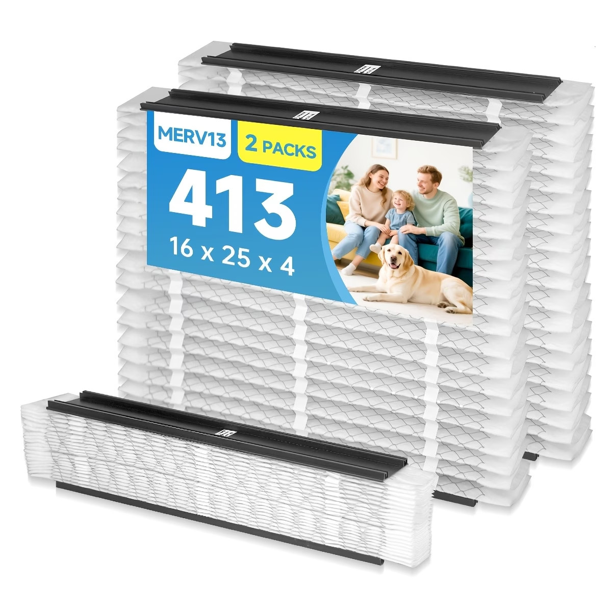 410 413 HVAC Furnance Filter MERV 13 Compatible with AprilArie Models (2 pack)
