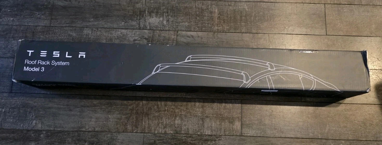 NIB Unopened Tesla Brand Roof Rack Model 3 NIB Unopened Tesla Brand Roof Rack Model 3