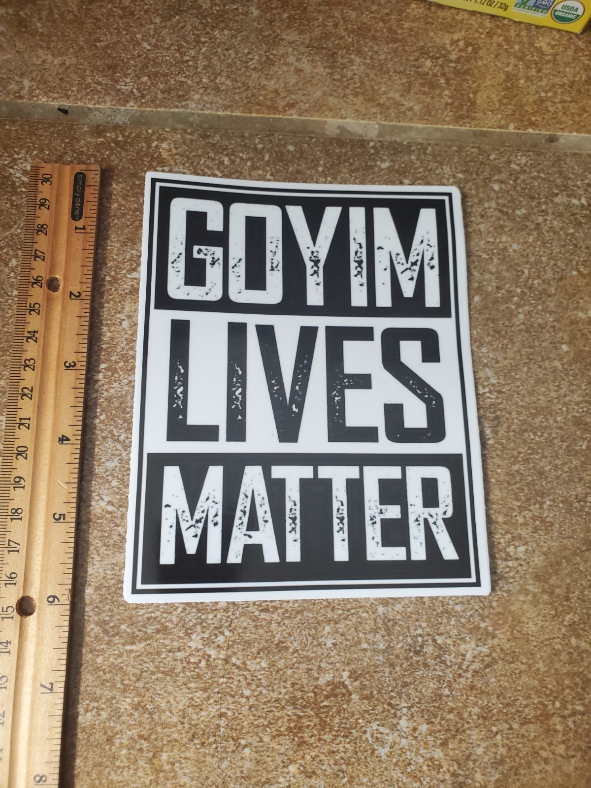 ✝️ HUGE Goyim Lives Matter Stickers ✝️  *5* YEAR WARRANTY 