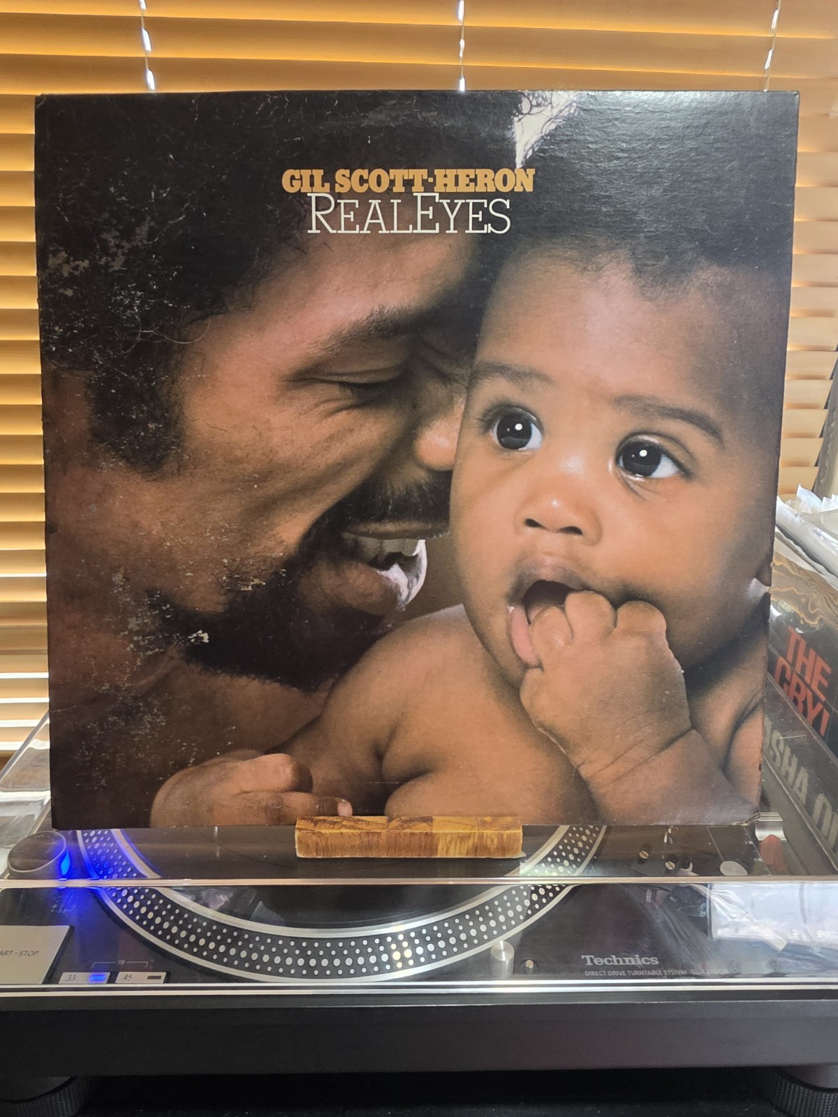 Gil Scott Heron, Real Eyes, 1980 1st Arista, AL-9540, VG+/VG