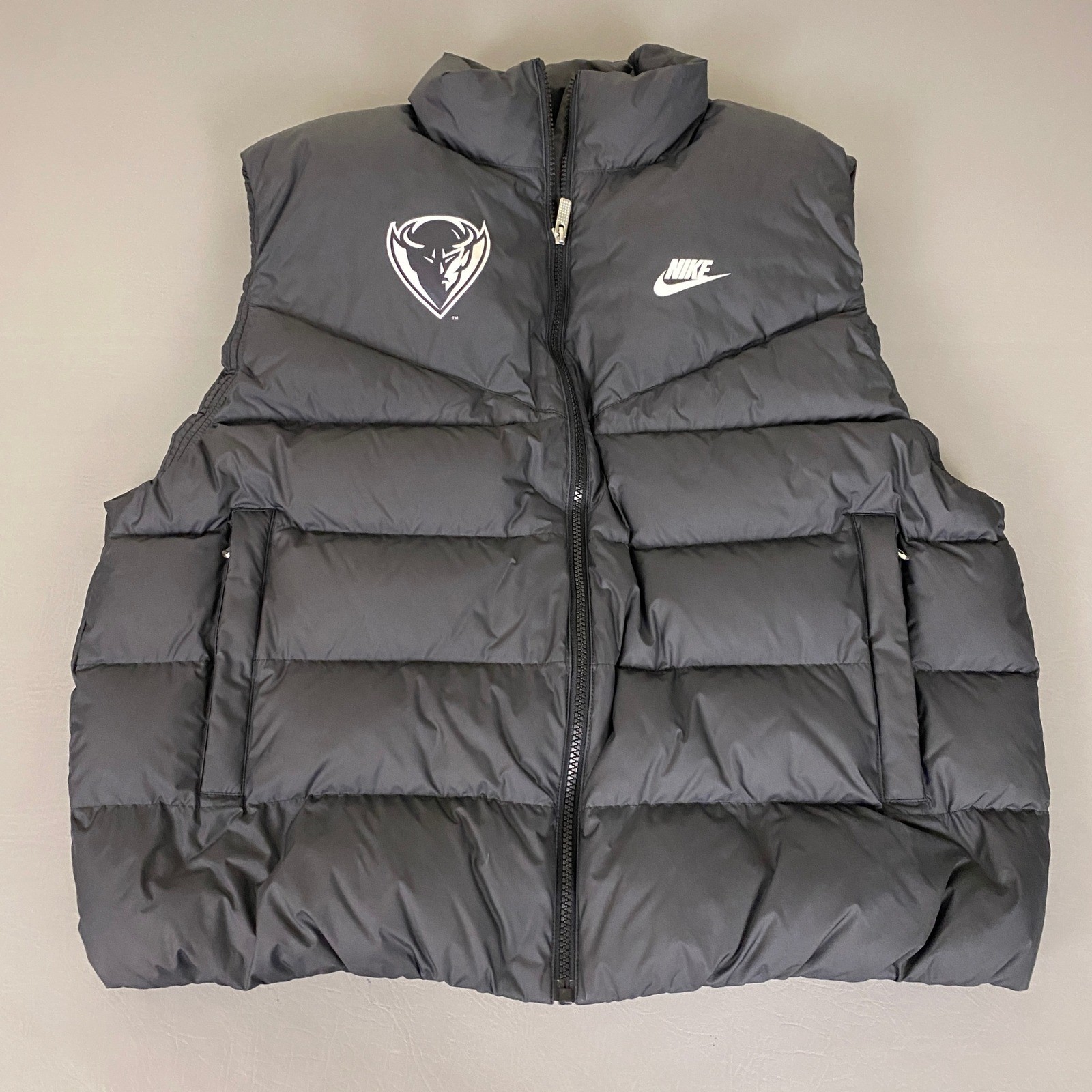 Depaul Blue Demons Nike Therma-FIT Down Puffer Vest Men\'s Size Large Black