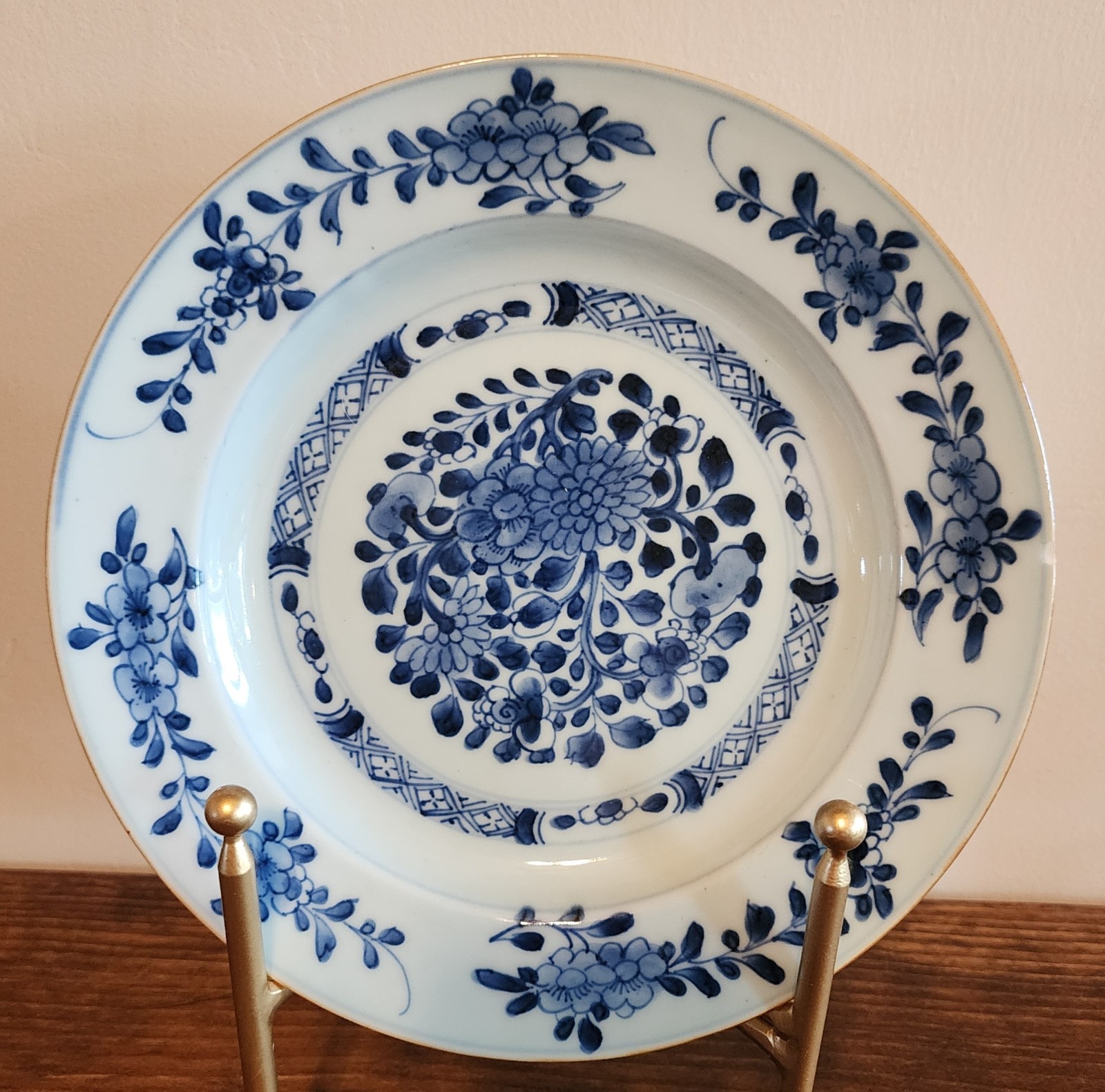 Chinese Qing Dynasty Kangxi Period Blue and White  Dinner Plate 9\