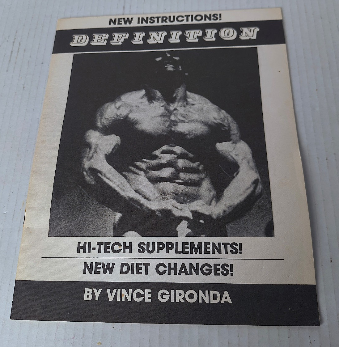 Vince Gironda Definition Bodybuilding Booklet Vintage late 70\'s or early 80\'s