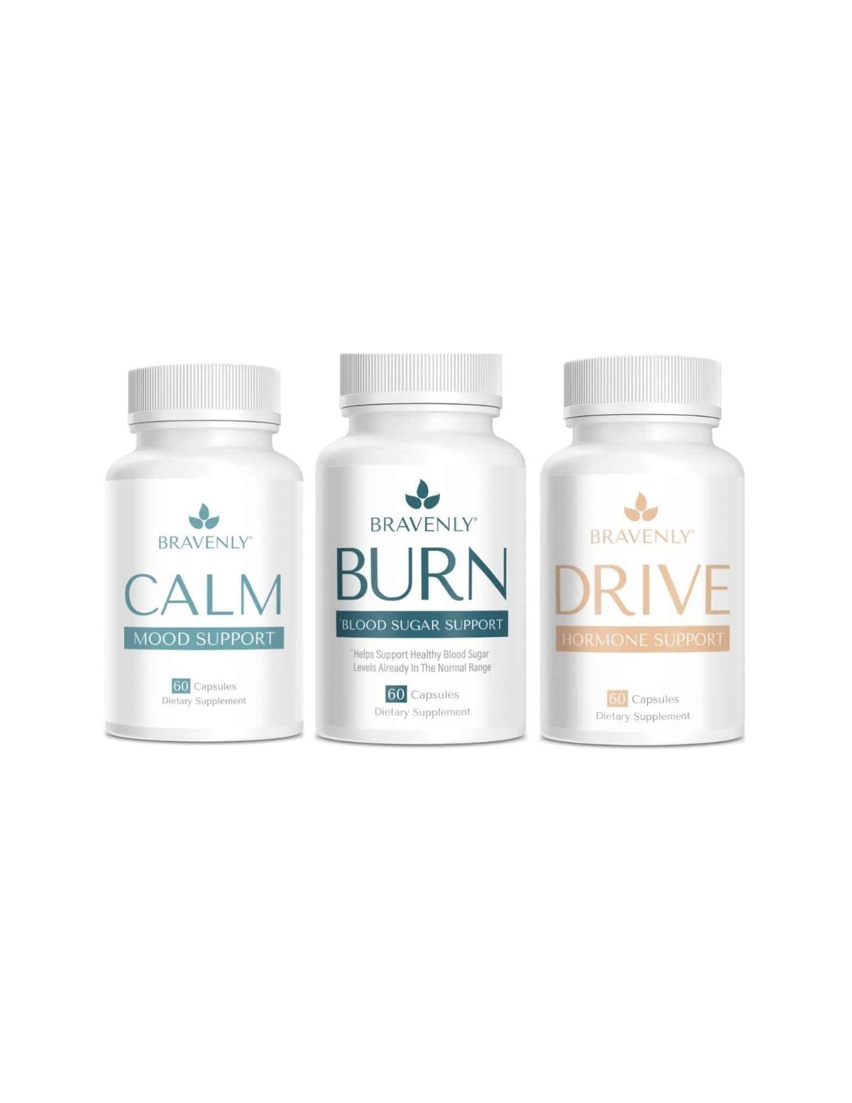 NEW Bravenly global MIND AND BODY CALM - BURN - DRIVE