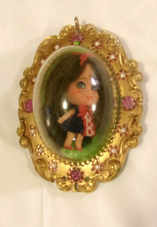 Liddle Kiddle Lucky Locket Doll in Case 1966 Mattel Liddle Kiddle Lucky Locket Doll in Case 1966 Mattel