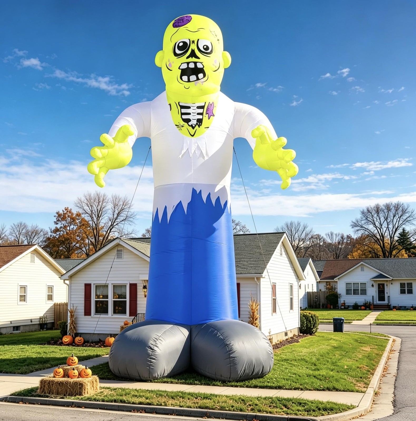 20FT Halloween Zombie Blow up Inflatable Decoration 20FT Halloween Zombie Blow up Inflatable Decoration