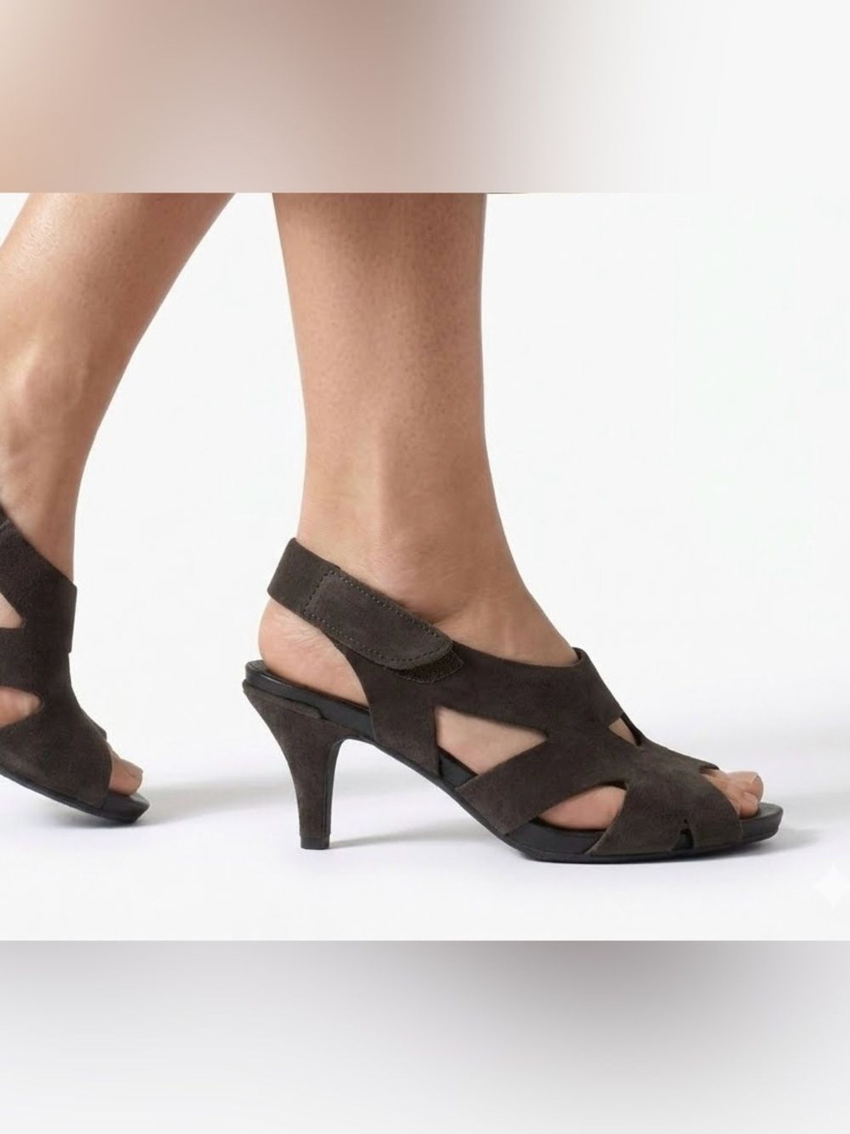 $450 Pedro Garcia Maica Brown Suede Cutout Slingback Sandals Heels Sz 36.5 6.5 $450 Pedro Garcia Maica Brown Suede Cutout Slingback Sandals Heels Sz 36.5 6.5