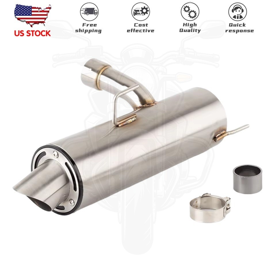 For Polaris RZR 800 2008-2014 Exhaust System Mid Link Pipe Slip On Muffler Tips